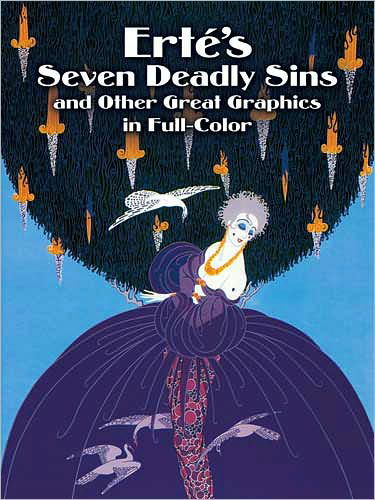 Cover for Erte Erte · Erte'S Seven Deadly Sins and Other Great Graphics in Full Color - Dover Fine Art, History of Art (Paperback Book) (2003)