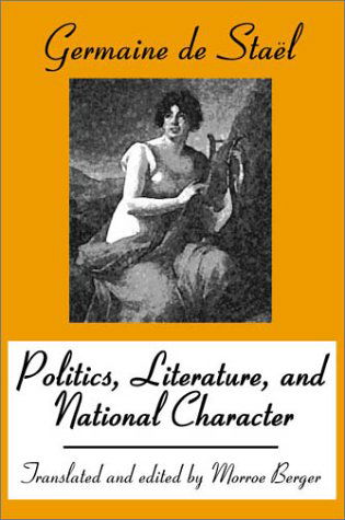 Cover for Madame De Stael · Politics, Literature and National Character (Paperback Book) (2000)