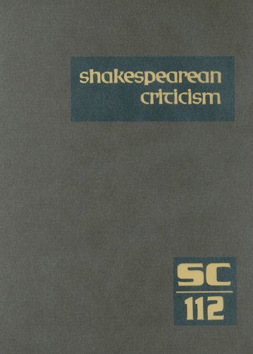 Cover for Michelle Lee · Shakespearean Criticism: Excerpts from the Criticism of William Shakespeare's Plays &amp; Poetry, from the First Published Appraisals to Current Evaluations (Shakespearean Criticism (Gale Res)) (Hardcover Book) (2008)