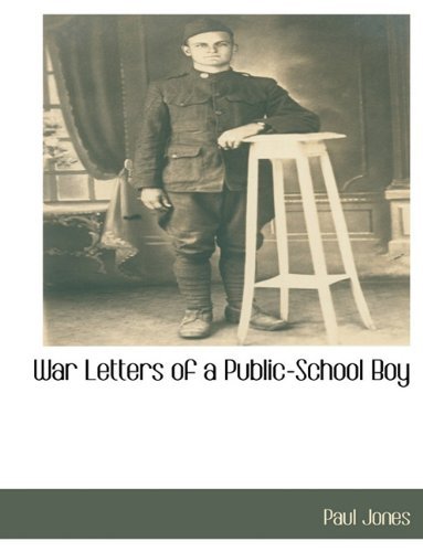 Cover for Paul Jones · War Letters of a Public-school Boy (Paperback Book) (2010)