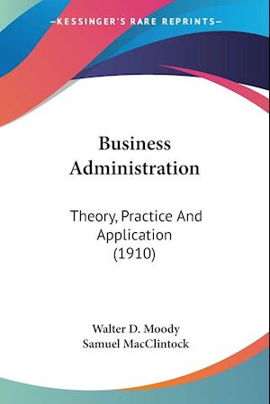 Cover for Walter D Moody · Business Administration (Paperback Book) (2009)