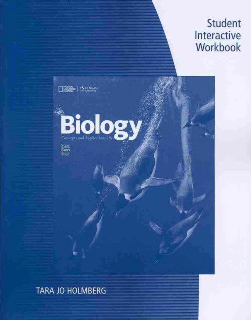 Cover for Starr, Cecie (N/A) · Student Workbook for Starr / Evers / Starr's Biolog: Concepts and Applications, 9th (Paperback Book) (2014)