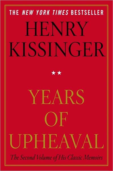 Cover for Henry Kissinger · Years of Upheaval (Paperback Book) (2011)