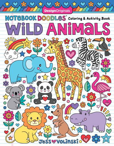 Cover for Jess Volinski · Notebook Doodles Wild Animals: Coloring &amp; Activity Book - Notebook Doodles (Paperback Book) (2021)
