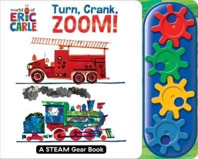 Cover for Pi Kids · World of Eric Carle: Turn, Crank, Zoom! a Stem Gear Sound Book (Kartonbuch) (2023)