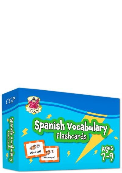 Cover for CGP Books · Spanish Vocabulary Flashcards for Ages 7-9 (with Free Online Audio) - CGP KS2 Activity Books and Cards (Gebundenes Buch) (2022)