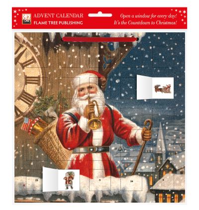 Snowy Santa Claus advent calendar (with stickers) - - Produtos - Flame Tree Publishing - 9781847864451 - 31 de agosto de 2012