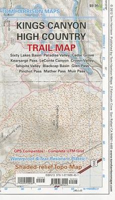 Cover for Tom Harrison · Kings Canyon High Country Trail Map (Tom Harrison Maps) (Map) (2012)