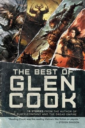 Cover for Glen Cook · Best of Glen Cook 18 Stories from the Author of the Black Company and the Dread Empire (Book) (2020)