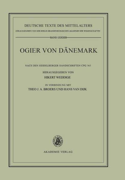 Cover for Ogier von Dänemark (Bok) (2002)