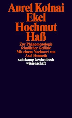 Cover for Aurel Kolnai · Suhrk.TB.Wi.1845 Kolnai.Ekel,Hochmut (Book)
