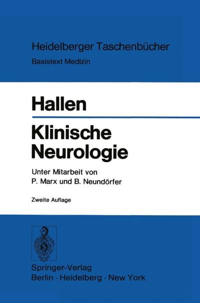 Cover for O Hallen · Klinische Neurologie - Heidelberger Taschenbcher (Paperback Book) (1975)