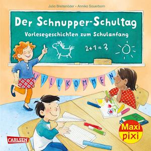 Cover for Julia Breitenöder · Maxi Pixi 396: VE 5 Der Schnupper-Schultag: Vorlesegeschichten zum Schulanfang (5 Exemplare) (Pocketbok) (2022)