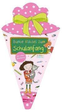 Cover for Caroline Fuchs · Schlau für die Schule: Bunte Rätsel zum Schulanfang mit Stickern (Schultüte für Mädchen) (Paperback Book) (2021)