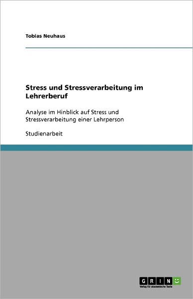 Cover for Neuhaus · Stress und Stressverarbeitung i (Book) [German edition] (2009)