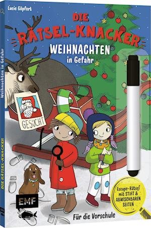 Cover for Lucie Göpfert · Die Rätsel-Knacker  Weihnachten in Gefahr (Buch mit abwischbarem Stift) (Book) (2023)