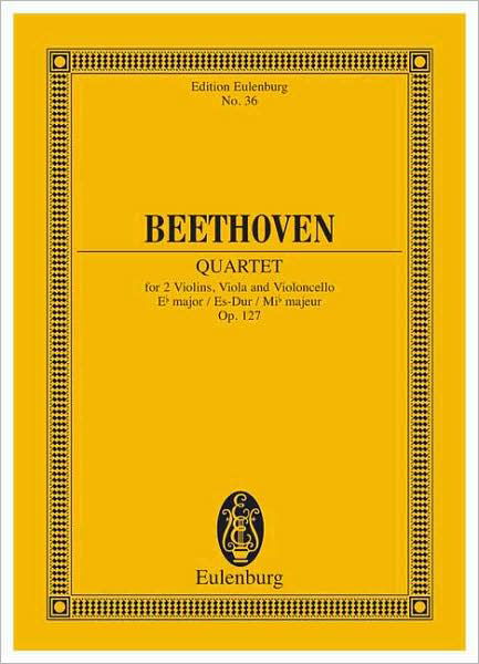 Cover for Ludwig Va Beethoven · Strinq Quartet Eb Major Op 127 (Hardcover Book) (1981)