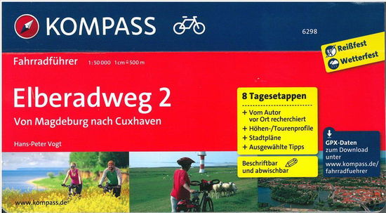 Cover for Hans-Peter Vogt · Kompass Fahrradführer: Elberadweg 2 : Von Magdeburg nach Cuxhaven (Spiral Book) (2012)