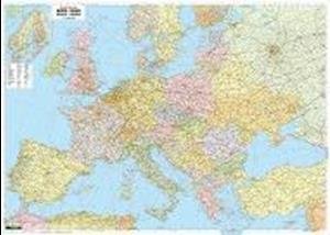 Europe Map Provided with Metal Ledges / Tube 1:3 500 000 (Kort) (2017)