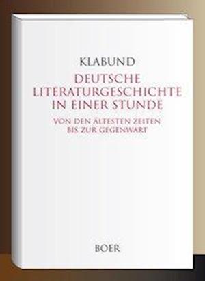 Cover for Klabund · Deutsche Literaturgeschichte in (Book)