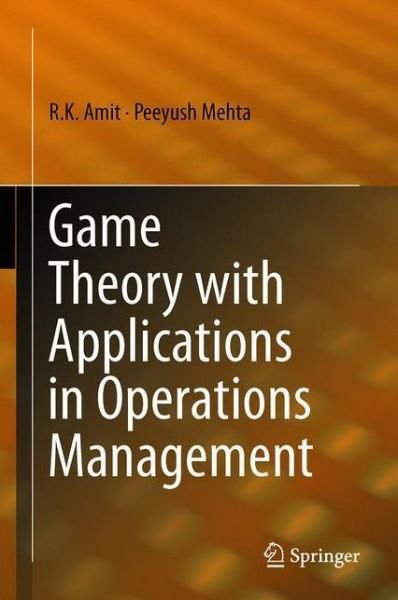 Cover for Amit · Game Theory with Applications in O (Book) (2022)
