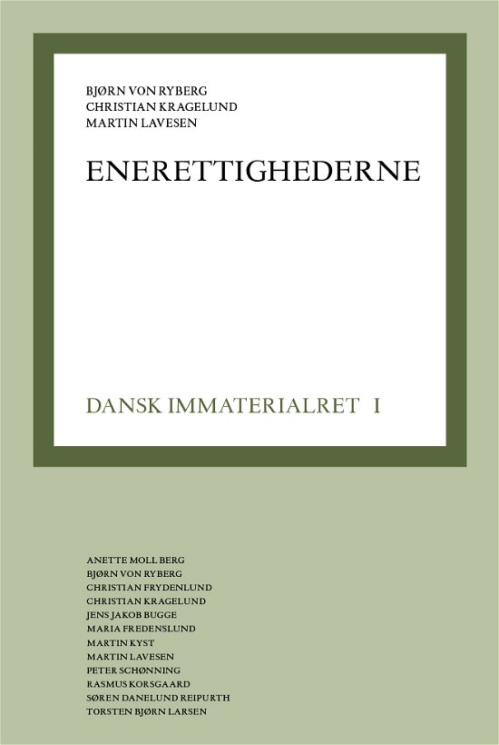 Dansk immaterialret l - Red. Bjørn von Ryberg, Christian Kragelund, Martin Lavesen - Bøger - Gjellerup - 9788713050451 - 28. juni 2019