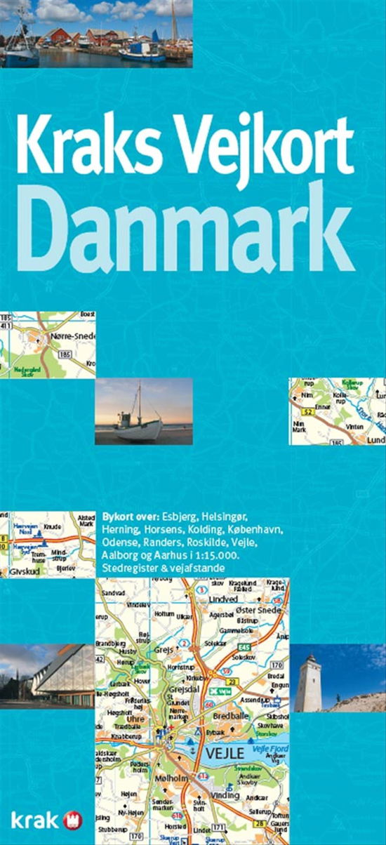 Kraks Vejkort Danmark -  - Kirjat - Eniro Danmark - Krak - 9788792413451 - maanantai 14. heinäkuuta 2014