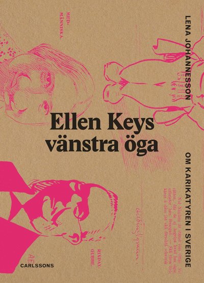 Cover for Lena Johannesson · Ellen Keys vänstra öga : om karikatyren i Sverige (Bound Book) (2022)