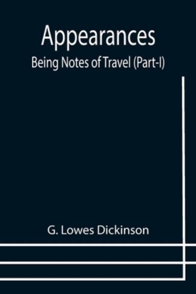 Cover for G. Lowes Dickinson · Appearances (Paperback Book) (2021)