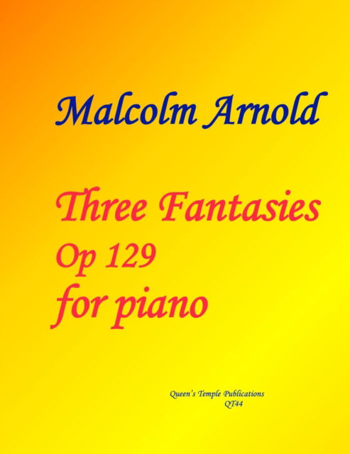 Cover for Three Fantasies Op.129 (Sheet music) (2001)