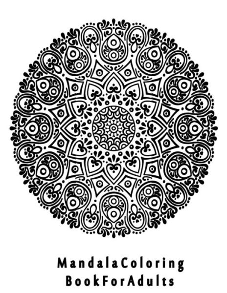 Cover for Mandala Coloring Book · Mandala Coloring Book For Adults (Taschenbuch) (2020)