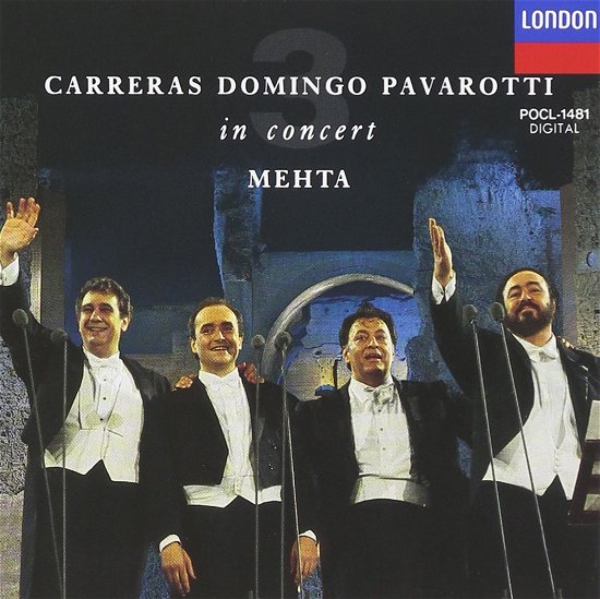 Cover for Placido Domingo · 3 Tenors in Concer (CD) [Japan Import edition] (2022)