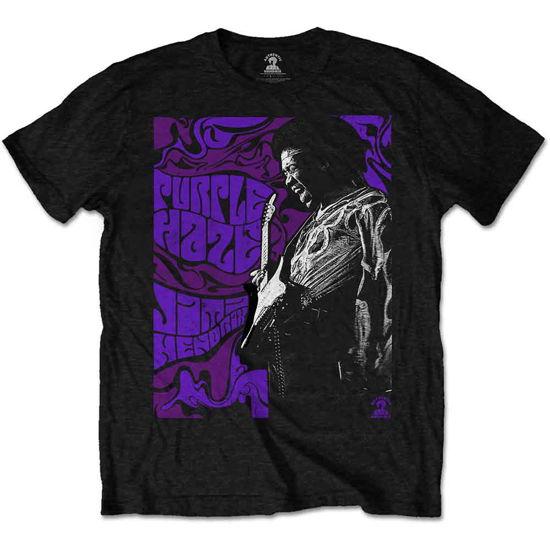 Jimi Hendrix Unisex T-Shirt: Purple Haze - The Jimi Hendrix Experience - Fanituote - Bravado - 5055979948452 - keskiviikko 22. tammikuuta 2020