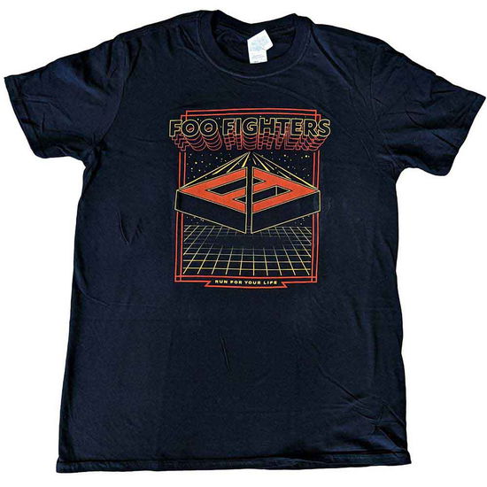 Cover for Foo Fighters · Foo Fighters Unisex T-Shirt: Run (Black) (Ex-Tour) (T-shirt) [size S] (2023)