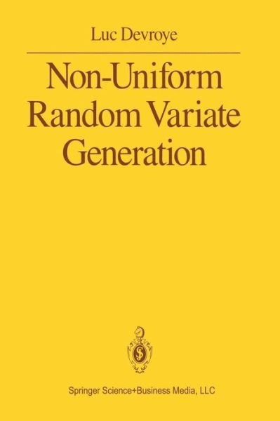 Cover for Luc Devroye · Non-Uniform Random Variate Generation (Paperback Bog) [1986 edition] (2013)