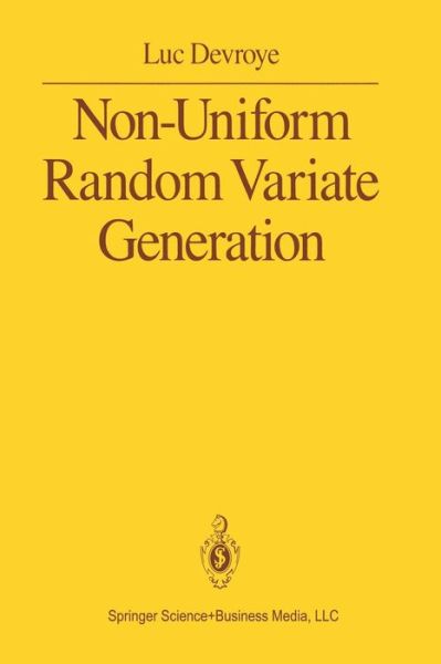 Cover for Luc Devroye · Non-Uniform Random Variate Generation (Paperback Book) [1986 edition] (2013)