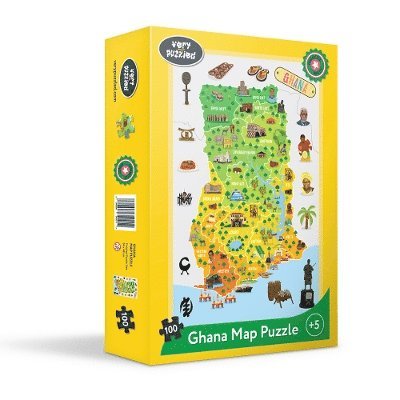 Ghana Map Puzzle (100 pieces) - Patrick Adom - Books - Very Puzzled - 9781738446452 - October 1, 2024