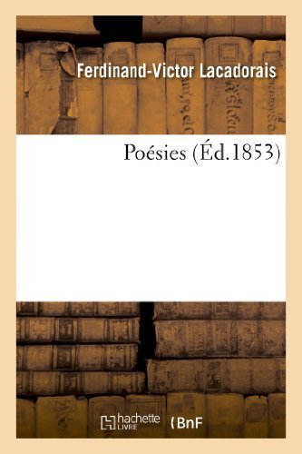 Cover for Lacadorais-f-v · Poesies (Paperback Bog) [French edition] (2013)