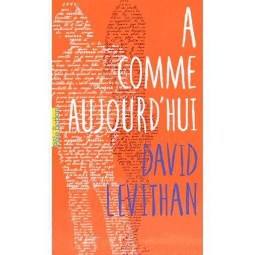 Cover for David Levithan · A comme aujourd'hui (Paperback Book) (2015)