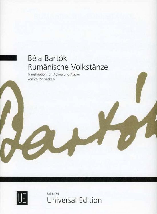 Cover for Bartók · Rumänische Volkstänze, für Violi (Bog)