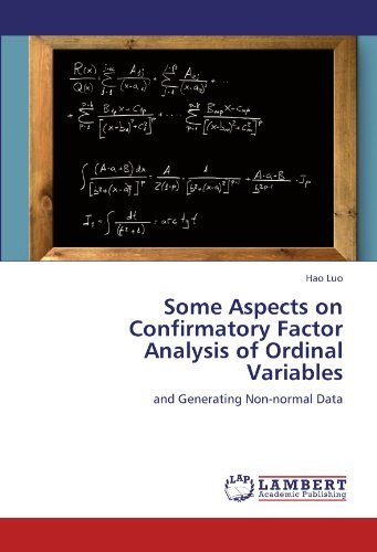 Cover for Hao Luo · Some Aspects on Confirmatory Factor Analysis of Ordinal Variables: and Generating Non-normal Data (Taschenbuch) (2012)