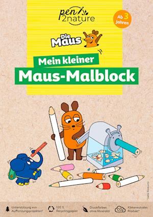 Cover for Mein kleiner Maus-Malblock. Nachhaltiges Malen für Kinder ab 3 Jahren (Book) (2023)