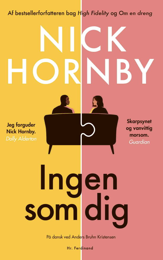 Cover for Nick Hornby · Ingen som dig (Sewn Spine Book) [1er édition] (2022)