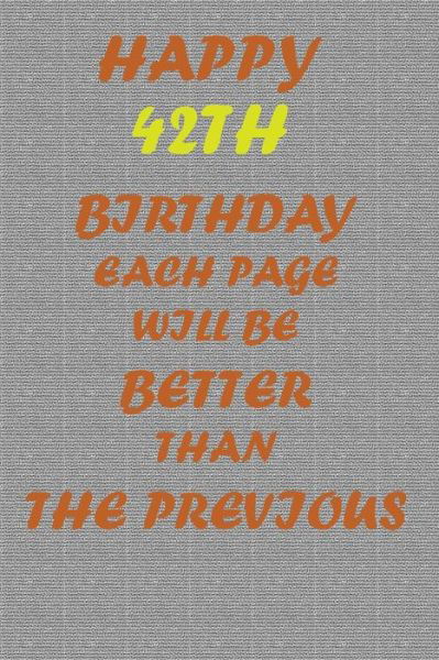 Cover for Awesome Printer · Happy 42th Birthday (Pocketbok) (2020)