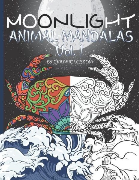 Cover for Graphic Wisdom · Moonlight animal mandalas (Paperback Book) (2020)