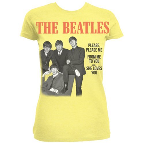 The Beatles Ladies T-Shirt: Please, Please Me - The Beatles - Koopwaar - Apple Corps - Apparel - 5055295355453 - 