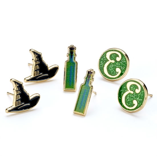 Cover for Wicked · Wicked Hat. Potion And E Logo Stud Earring Set (MERCH) (2024)