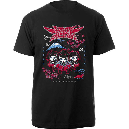 Babymetal Unisex T-Shirt: Pixel Tokyo - Babymetal - Produtos - PHD - 5056012018453 - 4 de junho de 2018