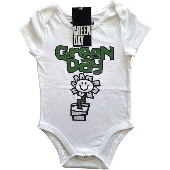 Cover for Green Day · Green Day Kids Baby Grow: Flower Pot (3-6 Months) (Kläder) [size 0-6mths] [White - Kids edition]