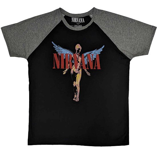Nirvana Unisex Raglan T-Shirt: Angelic - Nirvana - Marchandise -  - 5056737210453 - 